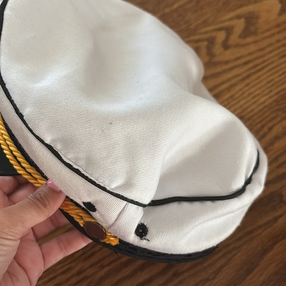 Captain Hat with Gold and Black Accents - Picture 2 of 5